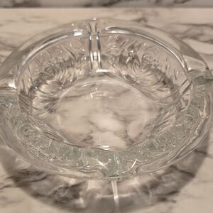 Source Unknown Clear Glass Decorative Bowl